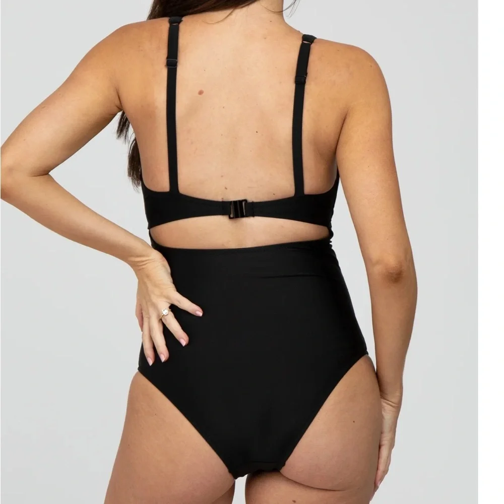 Pinkblush maternity one piece bathing suit size small - Picture 3 of 5